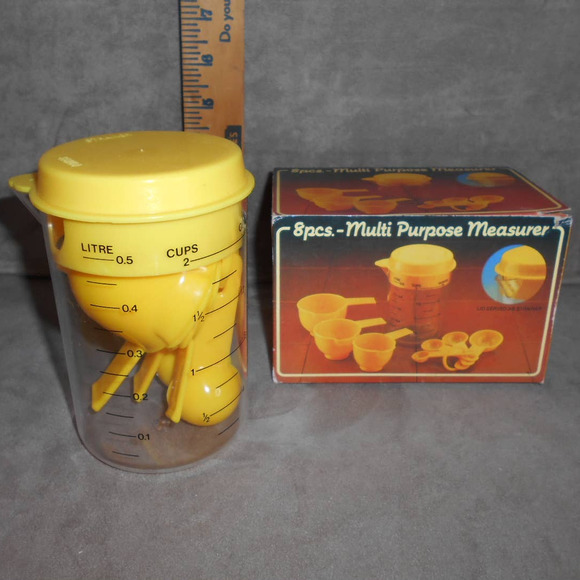 Vintage Giftco 8 Piece Multi Purpose Measurer Original Box Hong Kong - Picture 4 of 9